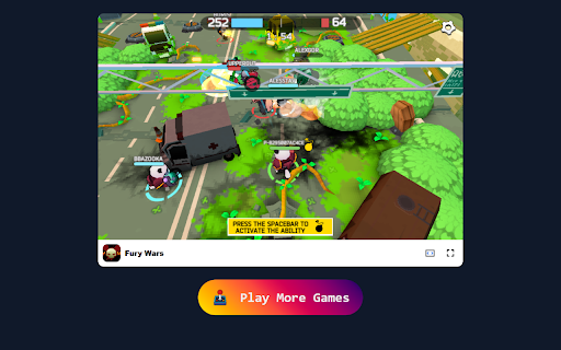 Fury Wars Game Dominate the Fast Paced Multiplayer Battle Arena!  from Chrome web store to be run with OffiDocs Chromium online