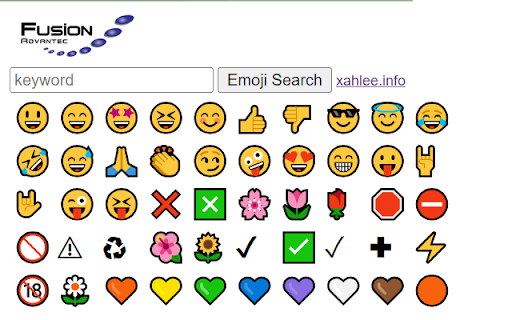 Fusion Emoji Utility  from Chrome web store to be run with OffiDocs Chromium online