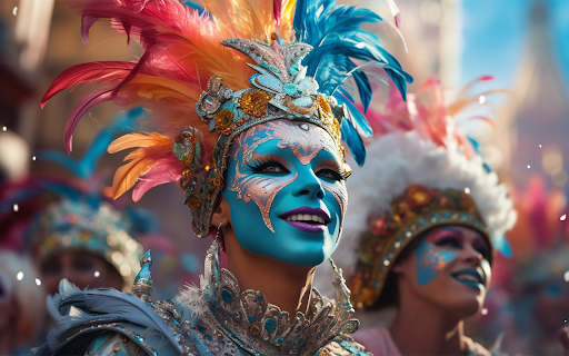 Future carnival character  from Chrome web store to be run with OffiDocs Chromium online