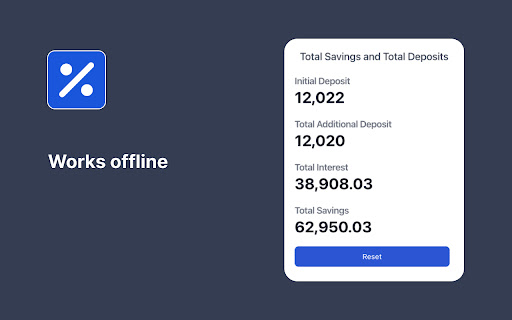 Future value calculator  from Chrome web store to be run with OffiDocs Chromium online