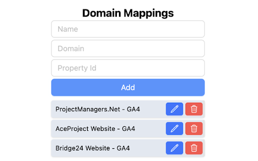 GA4 Page Opener  from Chrome web store to be run with OffiDocs Chromium online