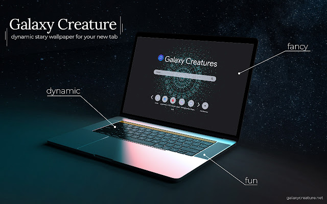 Galaxy Creatures  from Chrome web store to be run with OffiDocs Chromium online