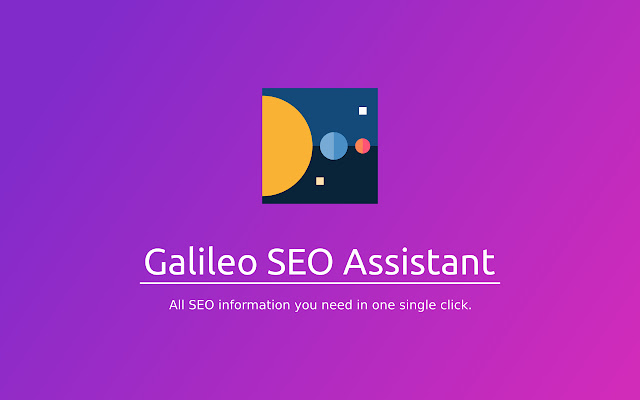 Galileo SEO Assistant  from Chrome web store to be run with OffiDocs Chromium online