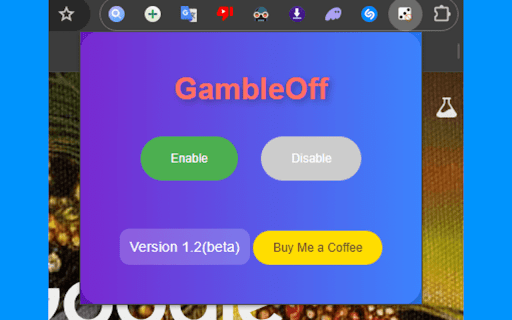 GambleOff  from Chrome web store to be run with OffiDocs Chromium online