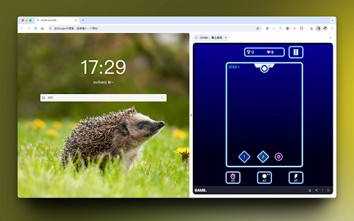 GAME.  from Chrome web store to be run with OffiDocs Chromium online