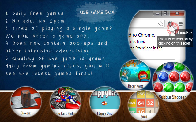 GameBox  from Chrome web store to be run with OffiDocs Chromium online