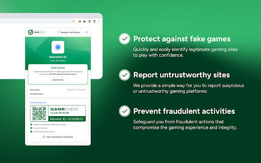 Gamecheck Protecting players from fake online casino games from Chrome web store to be run with OffiDocs Chromium online Gamecheck Protecting players from fake online casino games from Chrome web store to be run with OffiDocs Chromium online