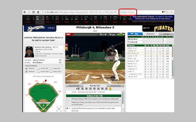 Gameday Classic  from Chrome web store to be run with OffiDocs Chromium online