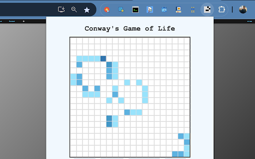 Game of Life Extension  from Chrome web store to be run with OffiDocs Chromium online