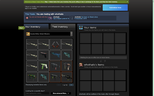 GamerTrade Trade helper  from Chrome web store to be run with OffiDocs Chromium online