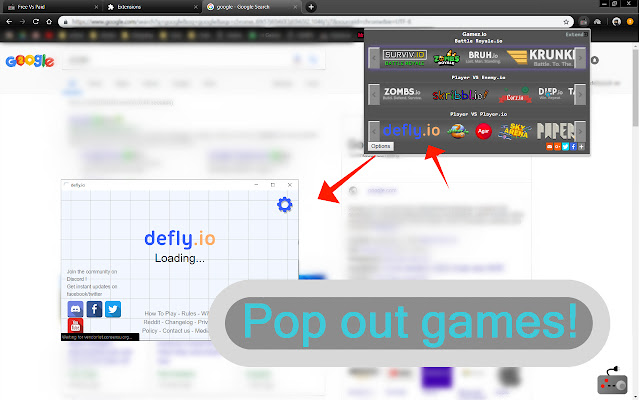 Gamez.io  from Chrome web store to be run with OffiDocs Chromium online