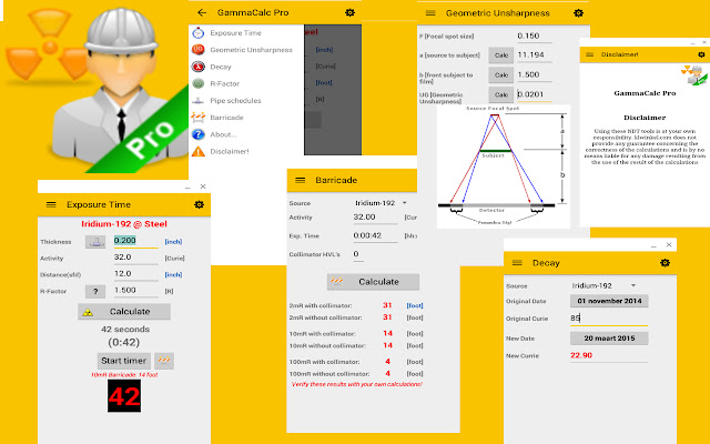 Gamma Ray Calculator Pro  from Chrome web store to be run with OffiDocs Chromium online