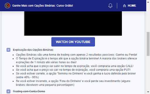 Ganhe Mais com Opções Binárias: Curso Grátis!  from Chrome web store to be run with OffiDocs Chromium online