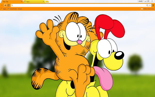 Garfield  from Chrome web store to be run with OffiDocs Chromium online