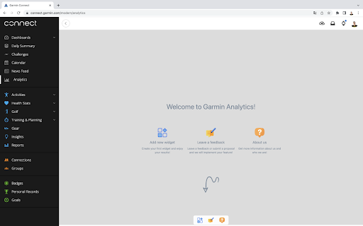 Garmin Analytics  from Chrome web store to be run with OffiDocs Chromium online