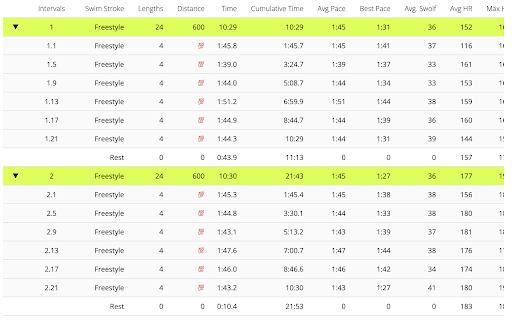 Garmin Swim 100  from Chrome web store to be run with OffiDocs Chromium online