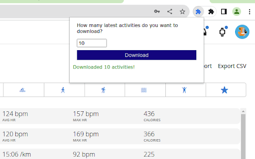 Garmin Workout Downloader  from Chrome web store to be run with OffiDocs Chromium online