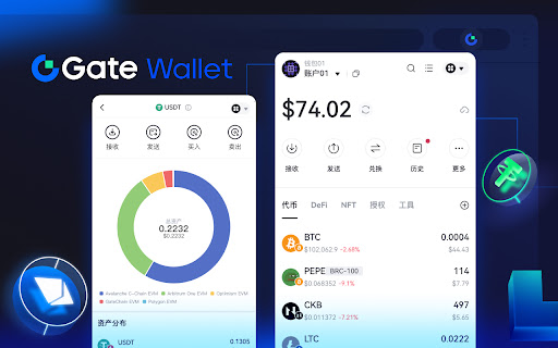 Gate Wallet  from Chrome web store to be run with OffiDocs Chromium online