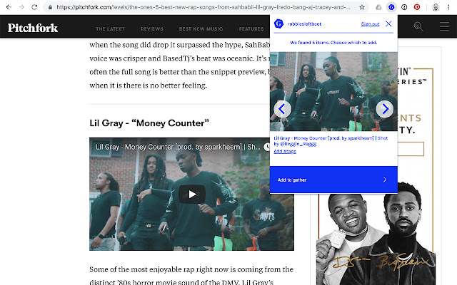Gather  from Chrome web store to be run with OffiDocs Chromium online