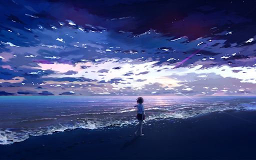 Gazing at the Evening Sea  from Chrome web store to be run with OffiDocs Chromium online