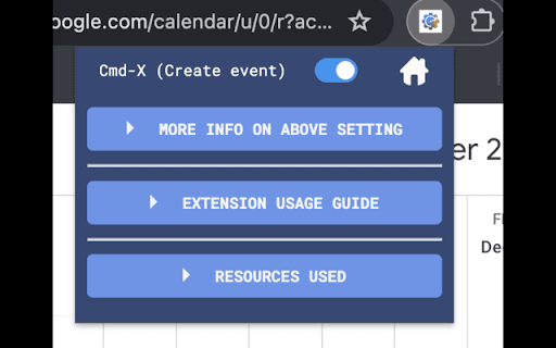GCal Default Calendar Setter Tester  from Chrome web store to be run with OffiDocs Chromium online