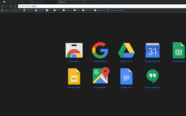 GC Deep Dark  from Chrome web store to be run with OffiDocs Chromium online