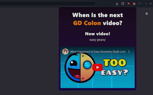GD Colons Next Video tracker  from Chrome web store to be run with OffiDocs Chromium online