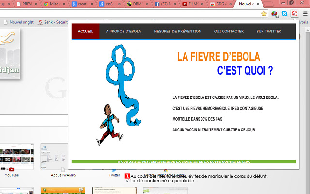 GDG Abidjan Prevention Ebola Extension  from Chrome web store to be run with OffiDocs Chromium online