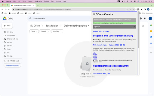 GDocs Creator  from Chrome web store to be run with OffiDocs Chromium online