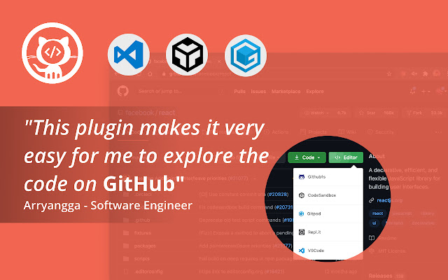 GEditor GitHub Button Editor  from Chrome web store to be run with OffiDocs Chromium online