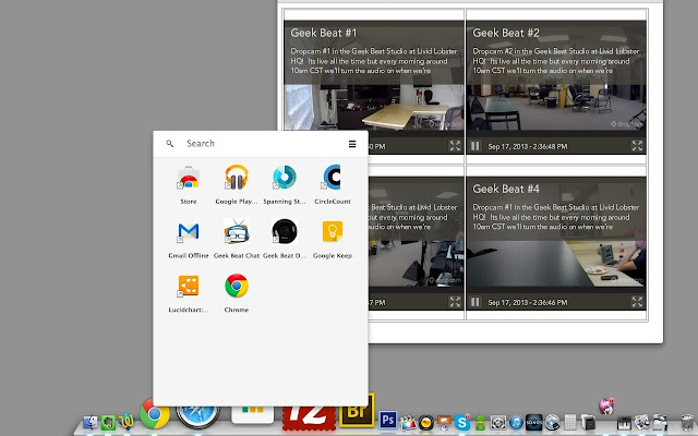 Geek Beat Dropcams  from Chrome web store to be run with OffiDocs Chromium online