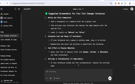 Geist Font Changer Extension  from Chrome web store to be run with OffiDocs Chromium online