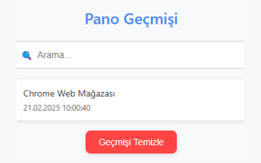 Gelişmiş Clipboard Yöneticisi  from Chrome web store to be run with OffiDocs Chromium online