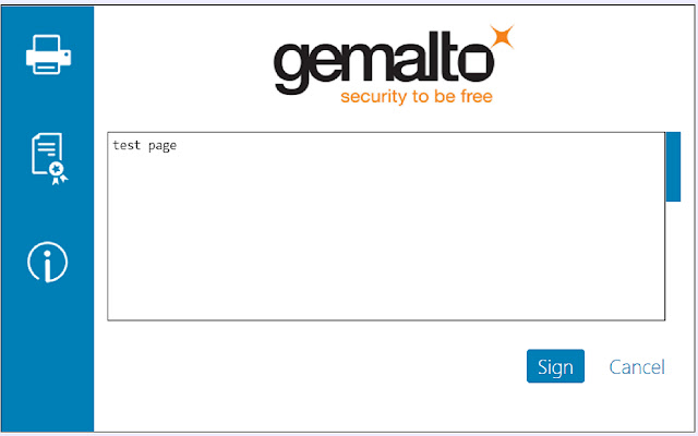 Gemalto Web Signer for Lloyds Banking Group  from Chrome web store to be run with OffiDocs Chromium online