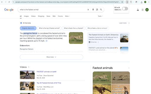 Gemini Blocker  from Chrome web store to be run with OffiDocs Chromium online