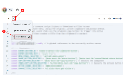 Gemini Canvas Exporter  from Chrome web store to be run with OffiDocs Chromium online