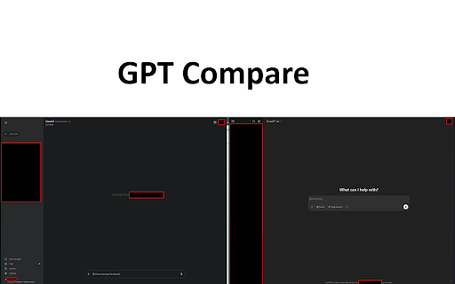 Gemini  ChatGPT Split View  from Chrome web store to be run with OffiDocs Chromium online