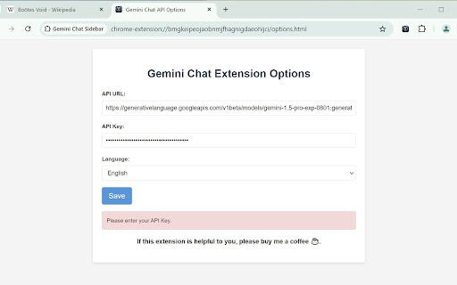Gemini Chat Sidebar  from Chrome web store to be run with OffiDocs Chromium online