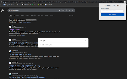 Gemini Helper  from Chrome web store to be run with OffiDocs Chromium online