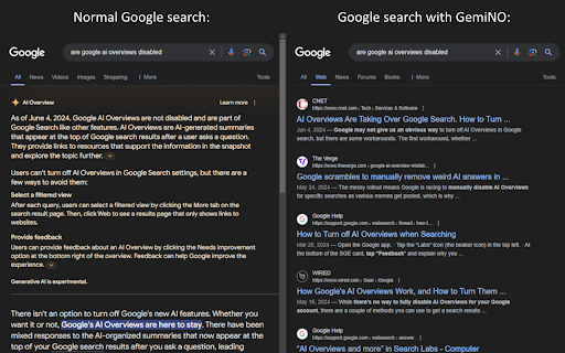 GemiNO  from Chrome web store to be run with OffiDocs Chromium online