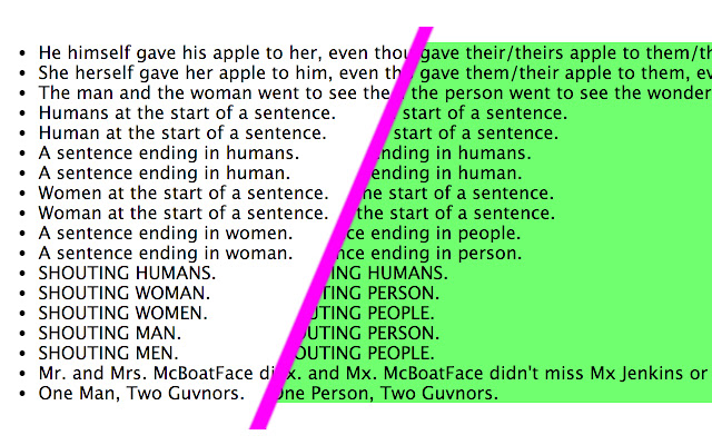 Gender Blinder ຈາກຮ້ານເວັບ Chrome ທີ່ຈະດໍາເນີນການກັບ OffiDocs Chromium ອອນໄລນ໌