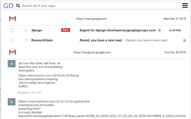 General Data  from Chrome web store to be run with OffiDocs Chromium online