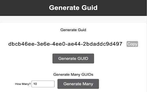 Generate Guid  from Chrome web store to be run with OffiDocs Chromium online