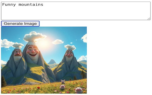 Generate Image  from Chrome web store to be run with OffiDocs Chromium online