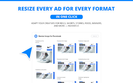 Generate static ads  video ads for any product  from Chrome web store to be run with OffiDocs Chromium online
