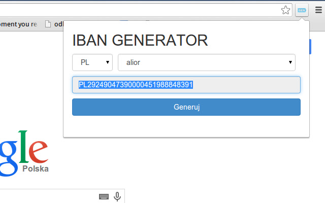 Generator  from Chrome web store to be run with OffiDocs Chromium online