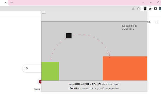 Generic Infinite Runner Offline Game  from Chrome web store to be run with OffiDocs Chromium online