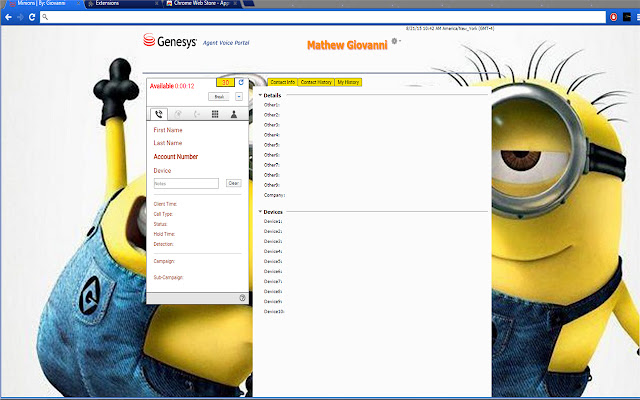 Genesys spell ( Minions )  from Chrome web store to be run with OffiDocs Chromium online