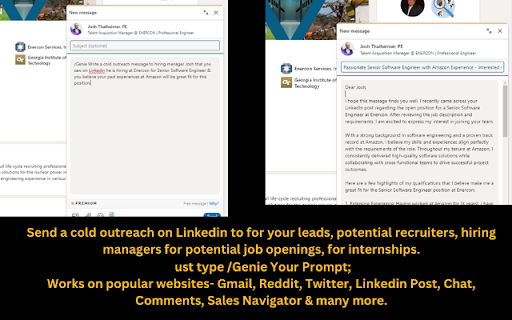 GenieeAI  from Chrome web store to be run with OffiDocs Chromium online