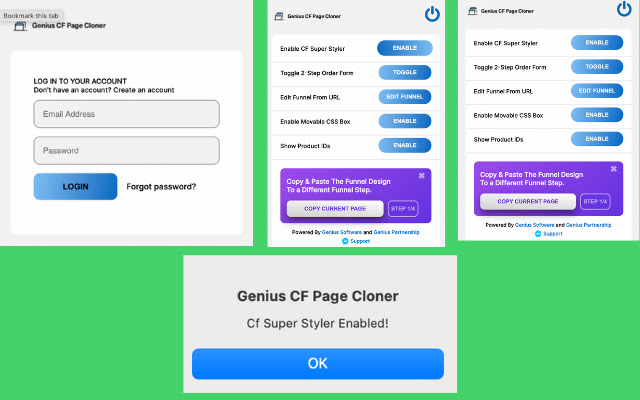 Genius CF Page Cloner  from Chrome web store to be run with OffiDocs Chromium online
